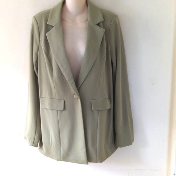 Forever 21 Notched Buttoned Blazer L - Picture 6 of 14